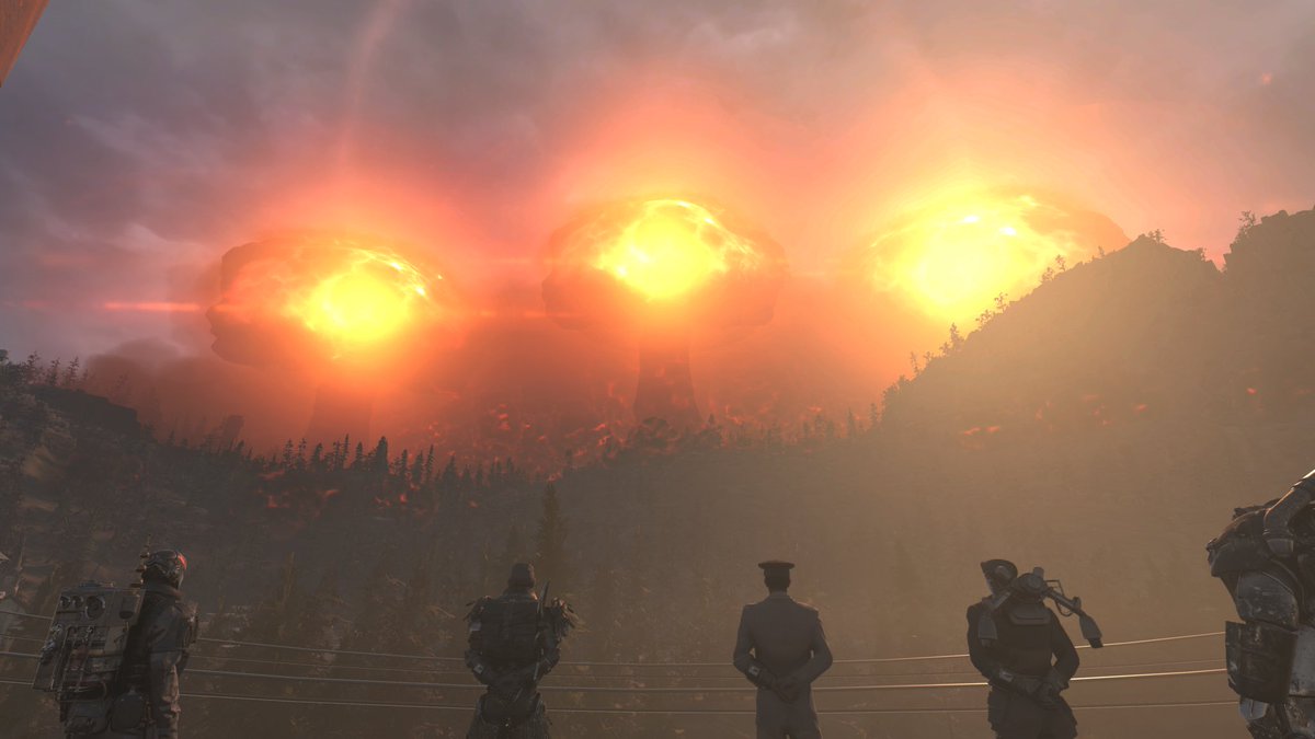 Nakari206's tweet photo. Happy Independence Day citizens! 

Nuke responsibly! 

#Fallout76 #Happy4thofJuly https://t.co/NCFrAPBI3i