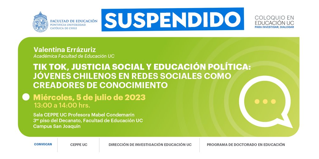 Facultad Educación UC tweet media