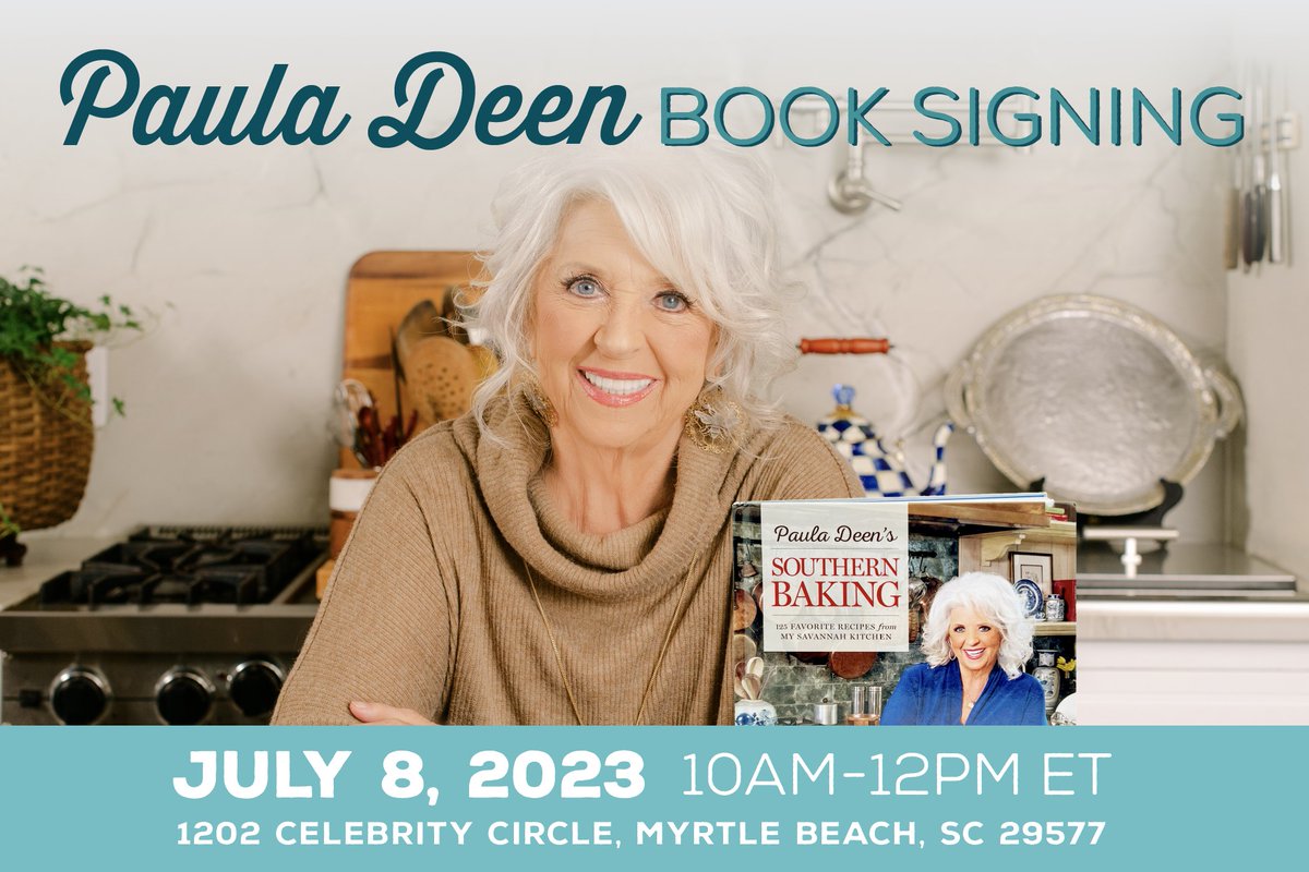 BroadwayatBeach's tweet photo. Paula Deen is coming to Paula Deen's Family Kitchen at Broadway at the Beach on Saturday, July 8th, 10am to noon. For more info please visit: https://t.co/NrCZyAKg5p https://t.co/0XeKgBiQi8