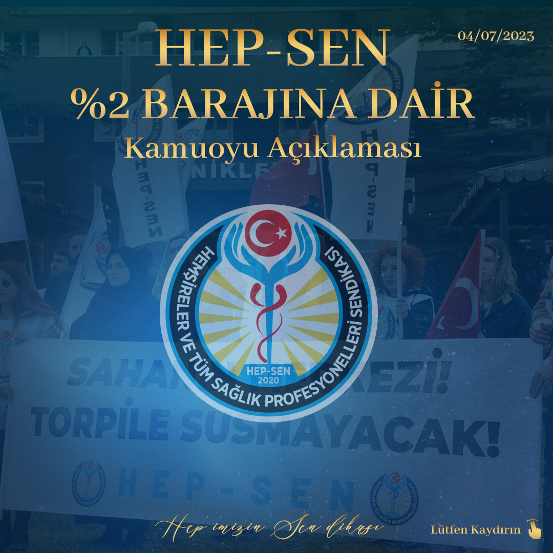 Kamuoyu Açıklaması

Değerli üyelerimiz, sevgili meslektaşlarımız,
Çalışma ve Sosyal Güvenlik Bakanlığı tarafından “2023 Yılı Kamu Görevlileri Sendika Üye Sayıları Tebliği’nin yayınlandığı bilinmektedir.

Sadece ve sadece adil düzenden ürkenlerin, eşit koşullarda mücadele etmekten