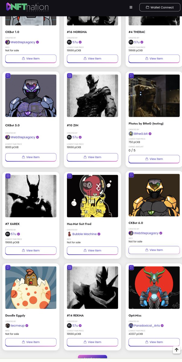 If you haven't already, head on over to @NFTxnation and support some of the great #NFT artists in the Nervos $CKB community. <a href="/CKBeasts/">𝗖𝗞𝗕𝗲𝗮𝘀𝘁𝘀</a> and <a href="/Bubble_Machine_/">BubbleMachine.bit 🫧</a> doing particularly well! 👏👏

And don't forget to list some of your own items too!
#NFTCommunity #Nervos #CKB