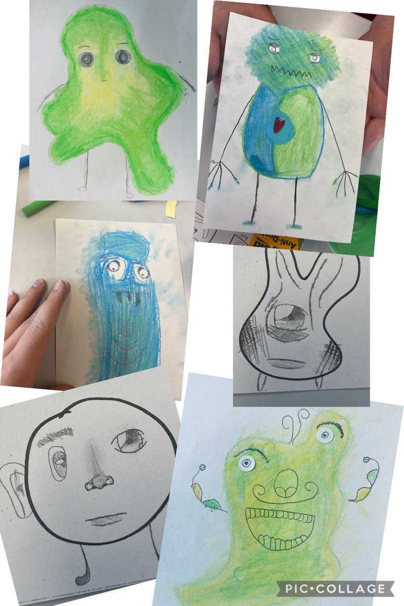 MCS_Art's tweet photo. Some great exploration of colour and character from Year 6 on their transition visit.  Inspired by @jonburgerman Well done all, we can’t wait to see you again in September @LearnWithMCS https://t.co/oeeD0CiRLy
