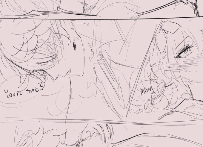 Working on two very different comics for chilumi week 👀 I've posted the rest of the pages on patreon if you want to see it early 