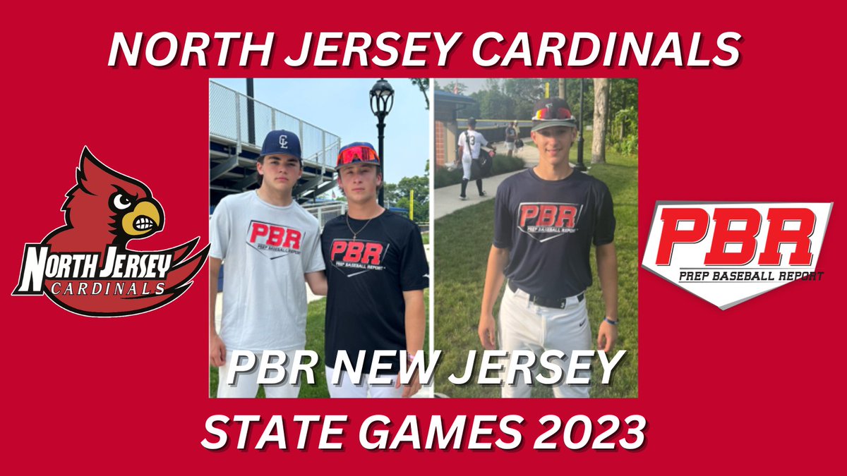 Michael Liloia, Frankie Dasti, and Robbie Lynn represented the North Jersey Cardinals at the PBR New Jersey 2023 State Games held at FDU Flor-Mad.