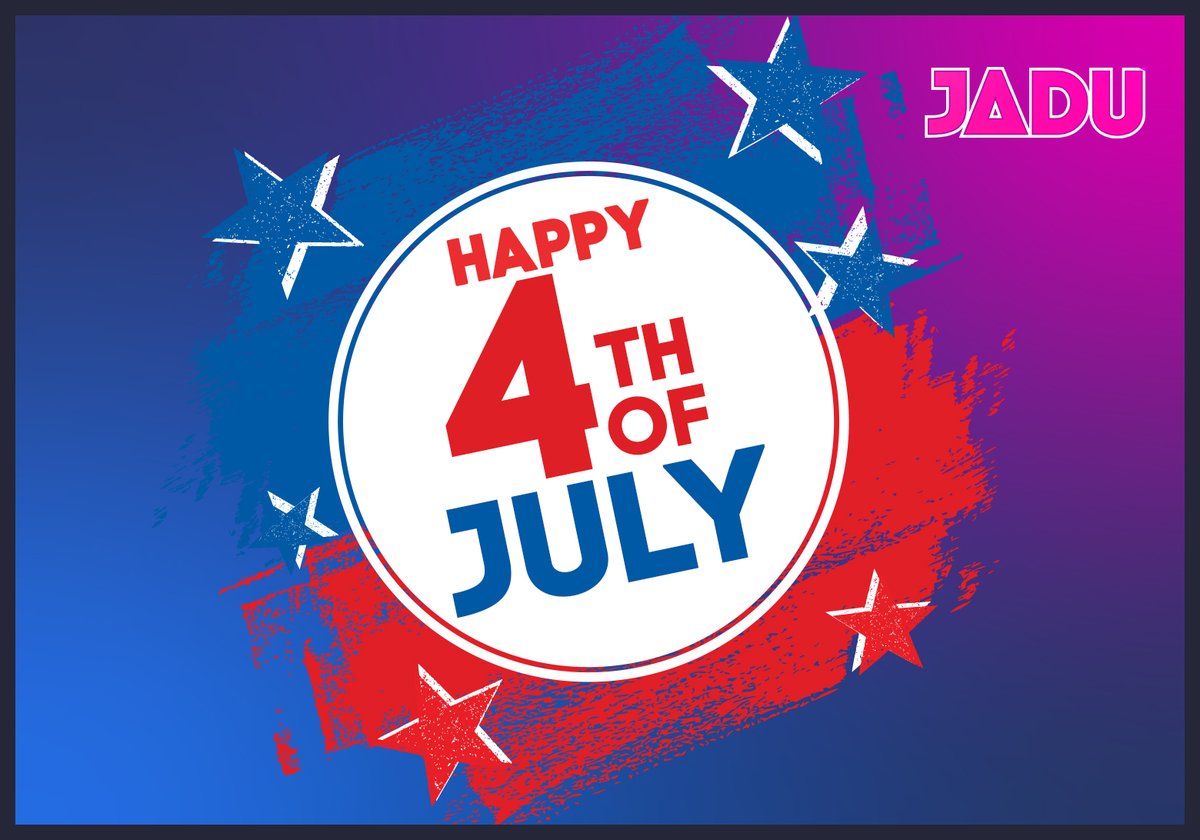 Wishing all of our American Customers, Partners, Family and Friends a very Happy 4th of July!

We hope you have a great day celebrating, and stay safe.

🇺🇸🌎❤️

#IndependenceDay #Jadu #4thJuly #HigherEd #EdTech #HigherEducation #LocalGov #StateGov #GovTech