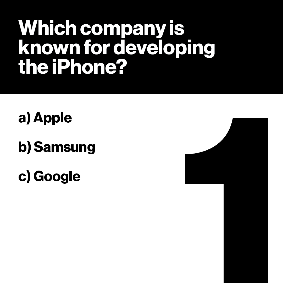 WirelessZone's tweet image. Tech Trivia Tuesday! Let&apos;s put your tech knowledge to the test! Comment your answers below. Let&apos;s see who&apos;s the tech whiz! 🎉💡 #TechTriviaTuesday #Tech
