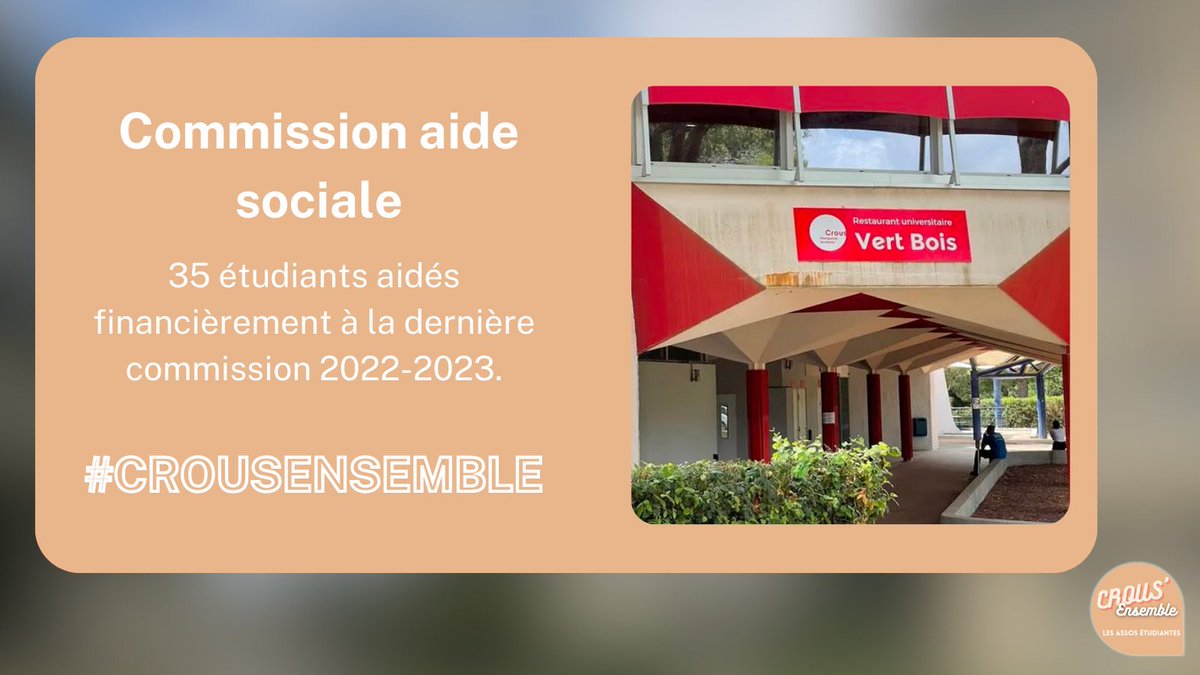 🗣️ Nos élus étaient présents aujourd'hui à la dernier commission aide sociale pour l'année 2022-2023.

🧑‍🎓 Si tu rencontres des difficultés durant les vacances d'été, contacte le service social du <a href="/crousmontpel/">Crous de Montpellier-Occitanie</a> !