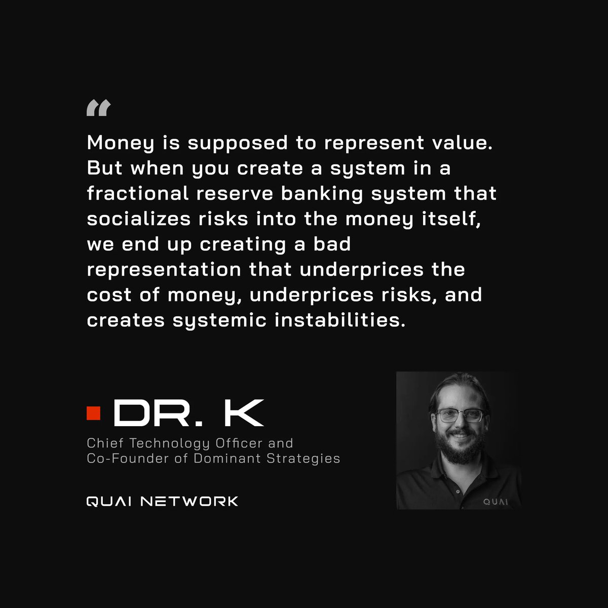 QuaiNetwork's tweet photo. Money is supposed to represent value, but fiat currencies are often an inaccurate representation of value. https://t.co/T9aWMyzudN