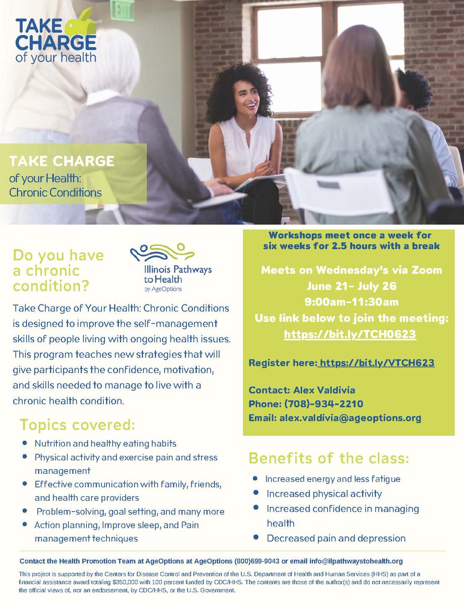 Could you benefit from learning new ways to manage chronic pain? Attend our Zoom workshops on Wednesdays through July 26, at 9 am. Register here: bit.ly/VTCH623