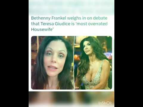 Bethenny Frankel weighs in on debate that Teresa Giudice is ‘most overrated Housewife’ - https://t.co/zoQkOShpZq https://t.co/Hhd60eO9BC