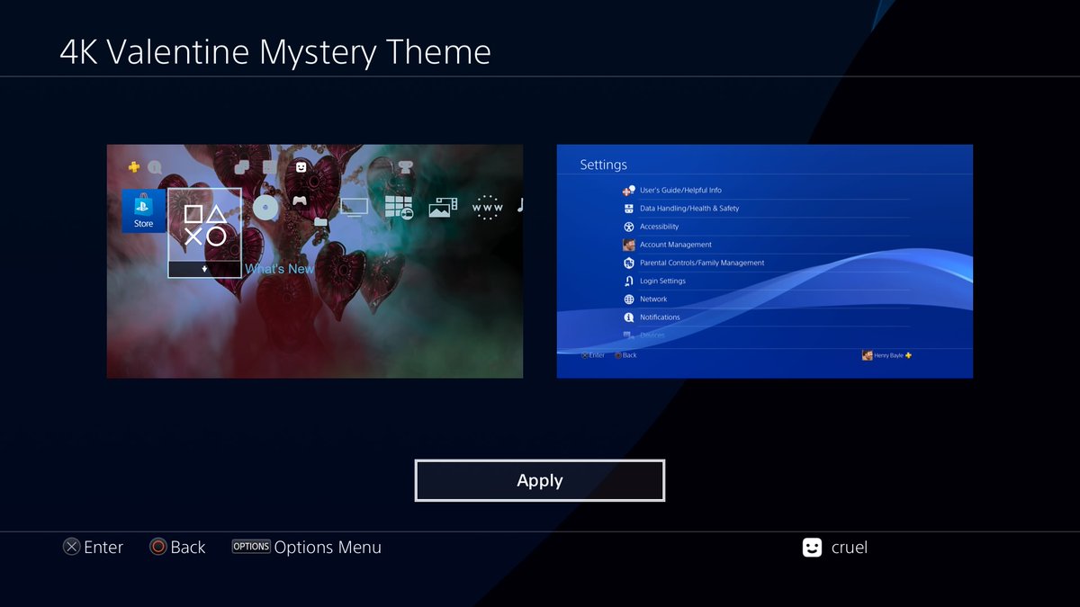 4K - Valentine Mystery
Download 👇
mega.nz/file/xFlwCRJY#…
↘️
✔ Like ♥️
✔ Retweet 🔁
✔  Turn On Post Notification🔔
✔ Follow Me🙋For More 👉<a href="/PS4_Themes/">PS4 Themes</a>