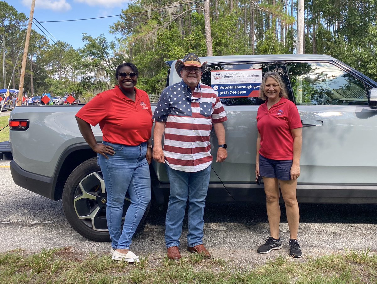HillsboroughSOE's tweet photo. Did you spot #TeamSOE at the Temple Terrace, Brandon and Lutz 4th of July parades this morning? We had fun handing out flags and celebrating our independence with our community! #4thofJuly #VoteHillsborough https://t.co/PTSZlHQaGf