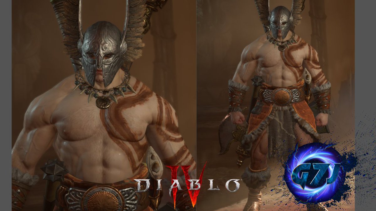 Jo42679636's tweet photo. This Barbarian helmet looks so G000000OD !!! #daiblo4 #diablo https://t.co/BLTnlsEDPL