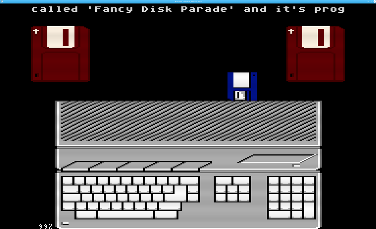 Miesiu01's tweet image. Fancy Disk Parade (1991)(Unknown Base).xex
#Atari #Atari8bit #AtariXE #AtariXL
#Atari800XL #Atari65XE #Atari1200XL
#Retro #DEMO #Demoscene #POKEY #music