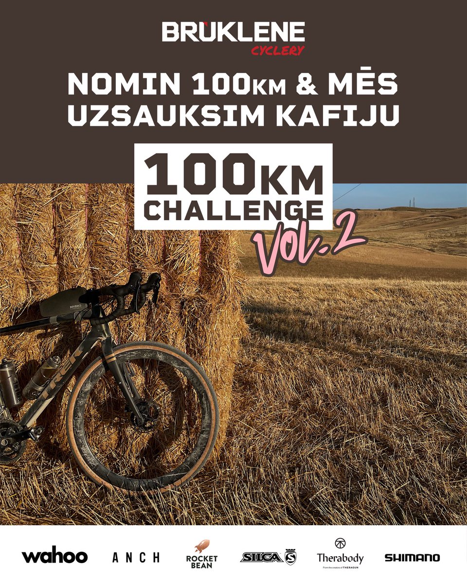 100km Challenge Vol.2 sākam jau rīt, 5.jūlijā

Sīkās info šeit: 
trufixkru.com/100km-coffee-c…