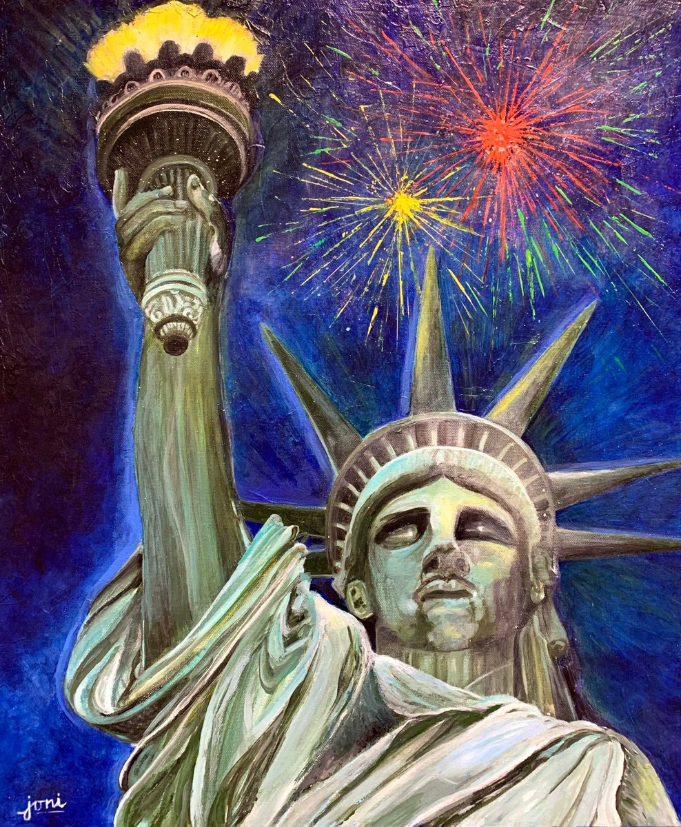 gv_gallery's tweet photo. Happy independence Day from our Robert H. Chappel Collection!  

"Making America Beautiful" by Joni Peters
Acrylic, 20"x24", 2017, Donated 2021.

@WilsonSchlDist #grandviewgallery #wilsonschooldistrict #roberthchappelcollection #IndependenceDay #4thofJuly https://t.co/tMnqkOX7j8