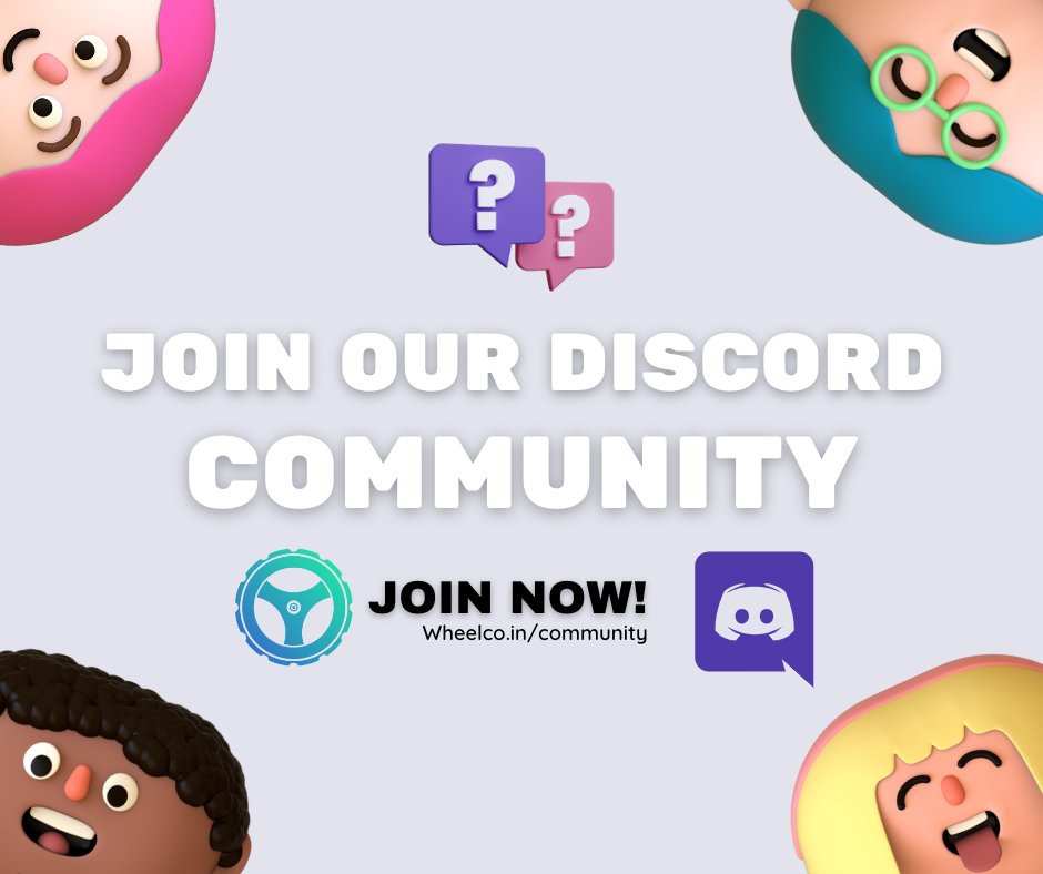 Stay connected with the #WheelCoin community. We've got a spot waiting for you on our Discord: discord.gg/wheelcoin-9478… #ReFi #SustainableCities