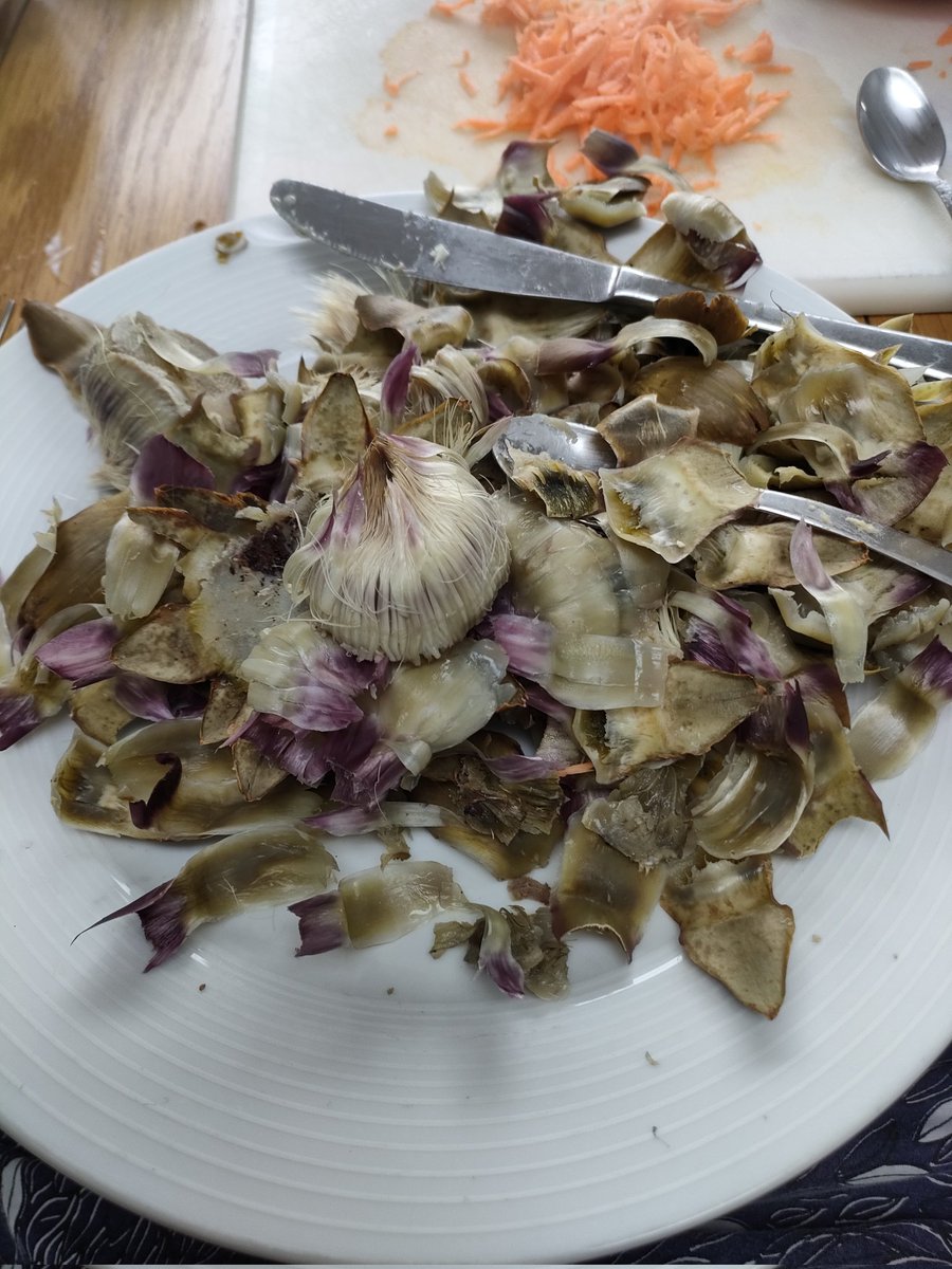 Winning! The 4 year old only likes artichoke leaves from <a href="/YorkGreenfields/">Greenfields Garden</a> and didn't like the heart :D