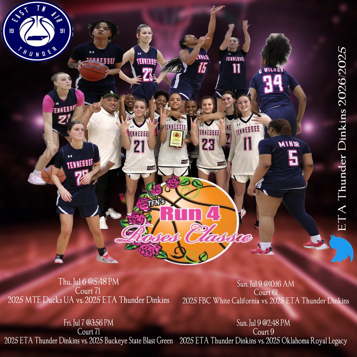 Derrick Dinkins (@etherflames) on Twitter photo Don't forget my crew you thought we wasnt coming ๐ <a href="/TFNsRun4Roses/">TFN's Run 4 Roses</a> we there @ETAThunder <a href="/Elite80WBB/">Elite80WBB</a> we ๐ 2 make some noise! Flying under the radar ๐คซ dropping bombs <a href="/DinkinsKalyssa/">Kalyssa Dinkins</a> <a href="/Emilyhunt011/">Emily hunt</a> <a href="/caleighwilson34/">caleighwilson34</a> <a href="/TamiahTanner28/">Tamiah Tanner</a> <a href="/KatieJohnosn08/">Katie Johnson</a> <a href="/cyarranash/">cyarra</a> Don't forget my crew you thought we wasnt coming ๐ <a href="/TFNsRun4Roses/">TFN's Run 4 Roses</a> we there @ETAThunder <a href="/Elite80WBB/">Elite80WBB</a> we ๐ 2 make some noise! Flying under the radar ๐คซ dropping bombs <a href="/DinkinsKalyssa/">Kalyssa Dinkins</a> <a href="/Emilyhunt011/">Emily hunt</a> <a href="/caleighwilson34/">caleighwilson34</a> <a href="/TamiahTanner28/">Tamiah Tanner</a> <a href="/KatieJohnosn08/">Katie Johnson</a> <a href="/cyarranash/">cyarra</a>