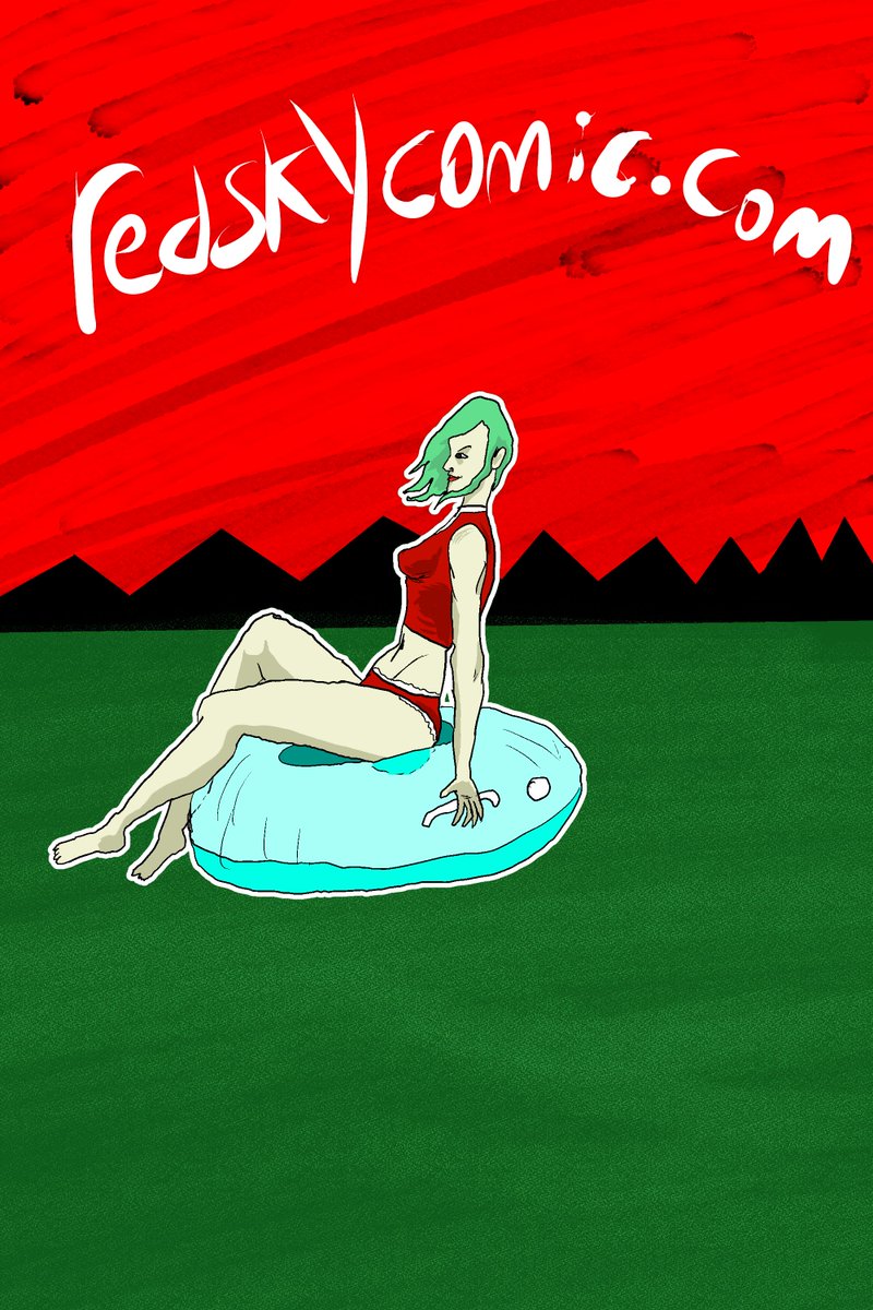 What are you doing this #Summer? Whatever it is I hope you enjoy it.

#Summer #art #comics #swimsuit #lakeside #digitalart #RedSky #comic #webcomic #based