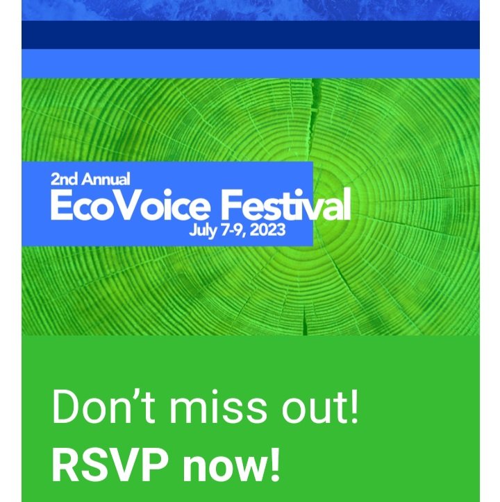 Register for Friday and Saturday FREE Events at ecovoiceproject.org/ecovoicefestiv…

Tickets for New Earth Ensemble's performance of Watersheds ($20 General Admission. Free for students) available at  eventbrite.com/e/new-earth-en…