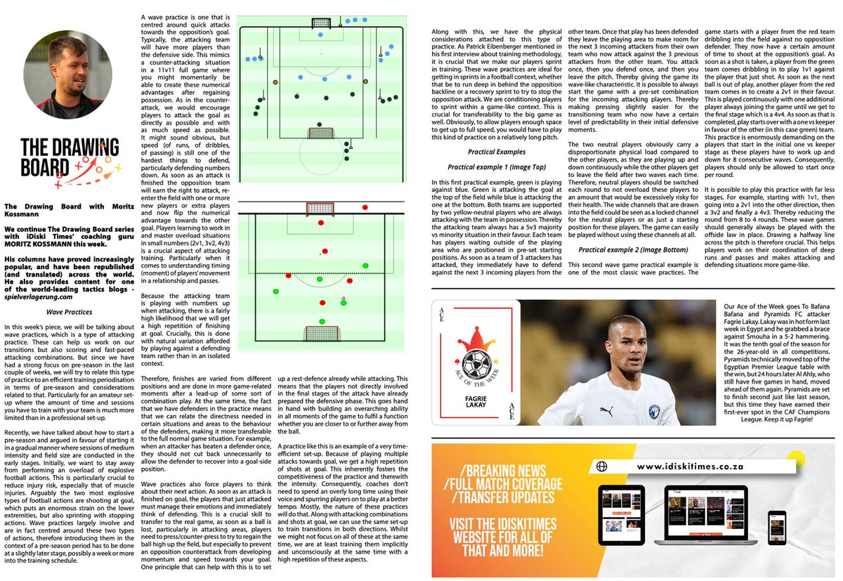 In this weeks <a href="/iDiskiTimes/">iDiski Times</a> article I wrote about wave practices, and why they are extremely useful fpr training scoring and transitions. I also elaborate on their use in the context of pre-season and included a couple of variations including a classic and my own 3v3+2 variation