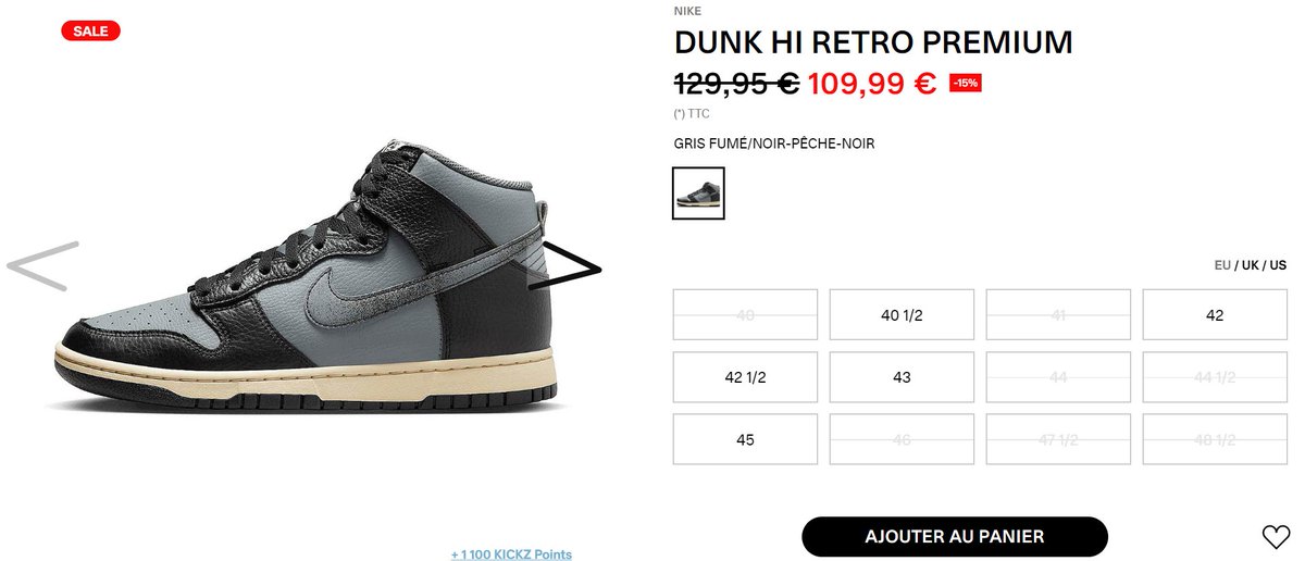 raffle_sneakers's tweet photo. DEAL ALERT 

Nike Dunk High Retro PRM Smoke Grey on Kickz

Get 15% OFF !

DE: https://t.co/drx8PkSe4u
FR: https://t.co/TNNq0q1V5R
IT: https://t.co/7QIwz4kpid
NL: https://t.co/BqtYMZTJvB
UK: https://t.co/vtBlAceYJG https://t.co/6NohpLBh2N