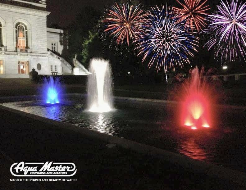 AquaMaster16024's tweet photo. Happy Independence Day from all of us at AquaMaster Fountains and Aerators!! 

Fountains and Freedom, a great combination! https://t.co/WqyCykw1n4