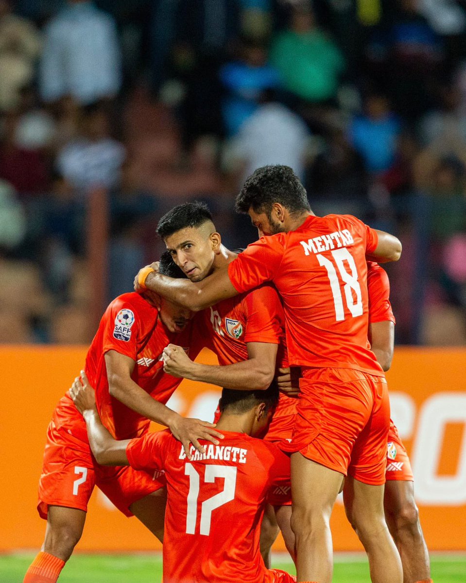priyankagandhi's tweet photo. Amazing win for @IndianFootball team at the #SAFFChampionship2023…well done, you made us all proud!

Jai Hind! https://t.co/WXSVPwHPMc
