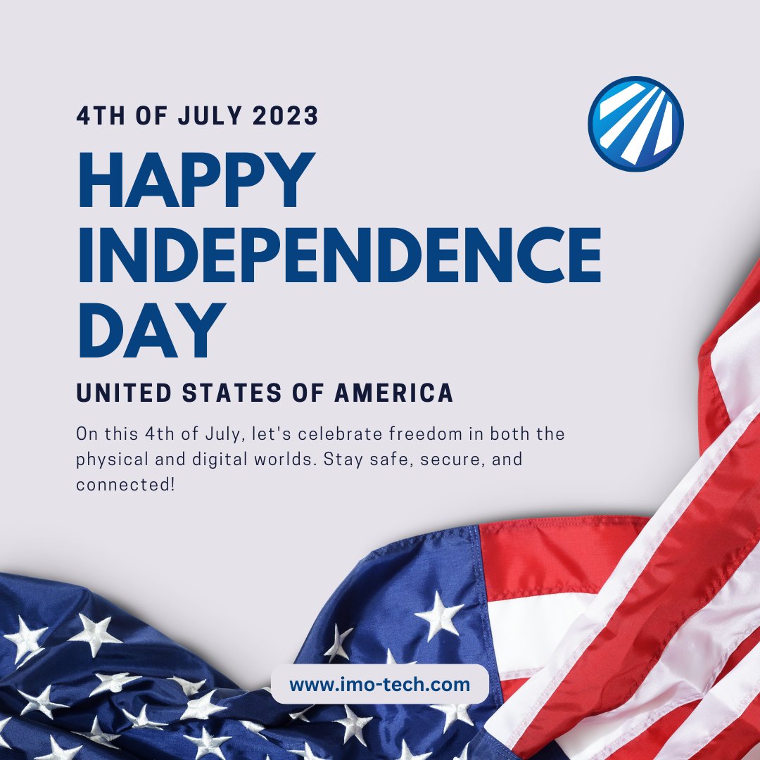 tech_imo's tweet image. Happy 4th of July! ✨ As we celebrate this day of freedom &amp;amp; independence, IMO Tech Solutions ensures that your digital world remains secure &amp;amp; protected.

#IMOTechSolutions #imotech #Happy4thOfJuly #4thofjuly #IndependenceDay #CyberSecurity #DataProtection