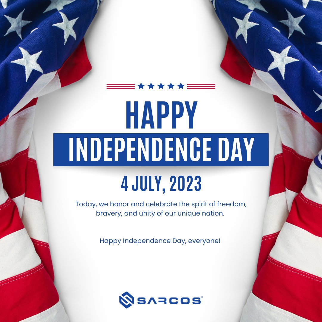 Painting the day with patriotism and love across the land of the free.
 
Happy Independence Day! 
 
#Sarcos #Robotics #IndepedenceDay