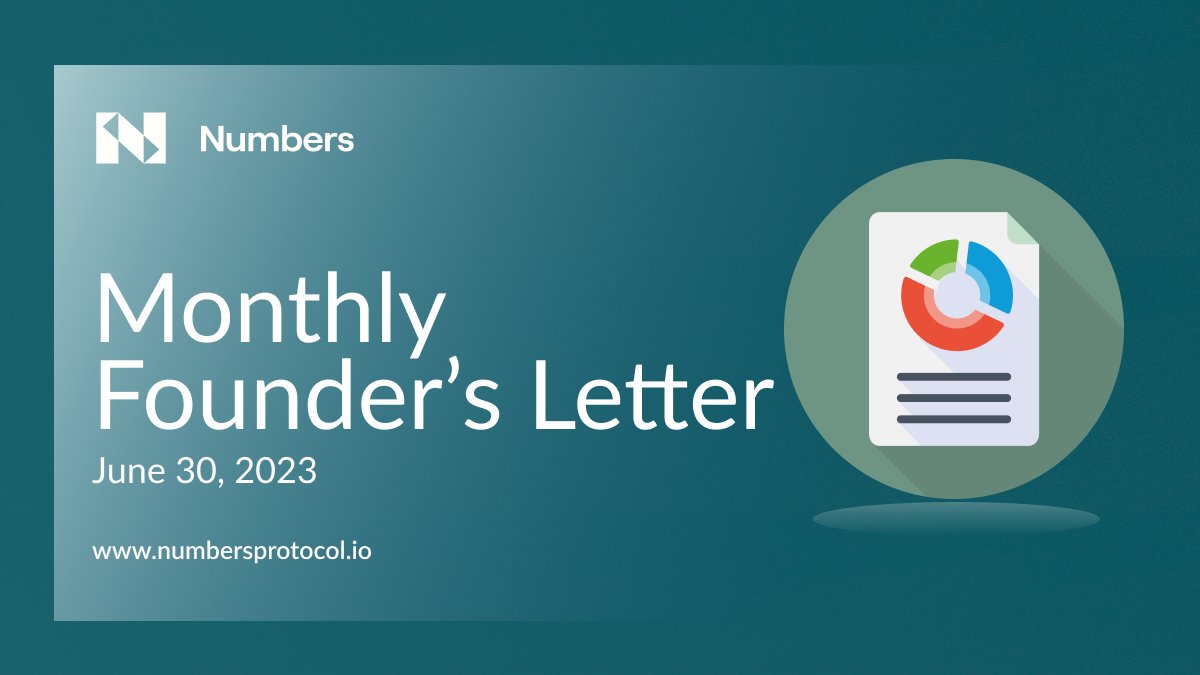 BitBlossomPH's tweet photo. 1/ 🧵Hi folks!! June is a very fantastic movement to @numbersprotocol with full of updates. 

Here is the monthly founder's letter by Founder Tammy dated June 30. 
Read this thread to know more about it.

#Web3 #NUM #Numarmy https://t.co/niRw377dVf