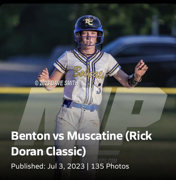 The photo gallery for the Varsity Softball game between Benton <a href="/BentonBobcatSB/">Benton Bobcat Softball</a> vs Muscatine <a href="/SoftballMuskie/">Muskie Softball</a> is on MaXPrep.com or you can follow this link:  maxpreps.com/photography/ga…  <a href="/BCbobcatscores/">𝔹𝕠𝕓𝕔𝕒𝕥 𝔸𝕥𝕙𝕝𝕖𝕥𝕚𝕔𝕤</a>  @MuskieActivities  <a href="/MuscatineCSD/">Muscatine Community School District</a> @mhsmuskie