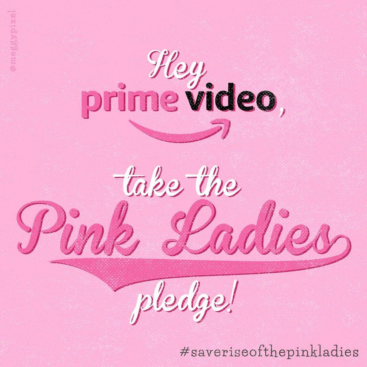 Fyi the #pinkladies pledge is to act cool, look cool, and to be cool - so BE COOL @PrimeVideo and #SaveRiseOfThePinkLadies #thinkpink #becool