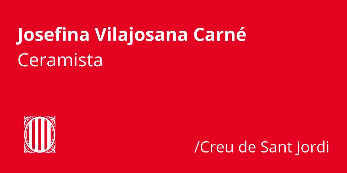 cultura_cat's tweet photo. @govern @natalia_garriga @FVBernadet @jcuixart @Antoni_Gelonch @antonimiro @Bombo33404736 @jaumesisa 🔻 Per la seva tasca artística i social a favor del medi rural. Ceramista i artesana de la terra i dels bolets, dedicada a la seva reproducció de manera autodidacta.

#CreuSantJordi2023 👉 Josefina Vilajosana Carné https://t.co/IV7REvIWS4