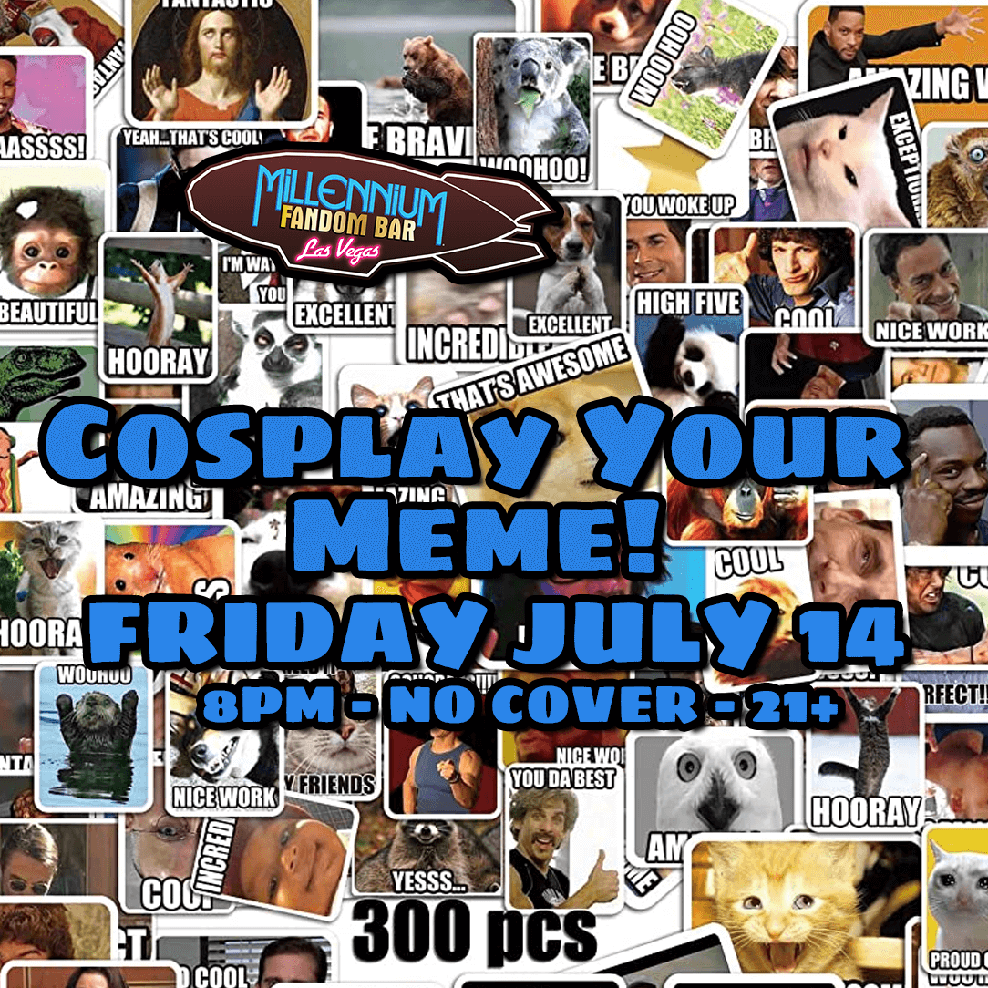 FandomBarLV's tweet photo. https://t.co/Tk2qXwiMLU #MFBLV #Fandom #FandomBar #Cosplay #CosplayBar #VegasCosplay #LasVegas #MillenniumFandomBar #FandomCocktails #CosplaysAndCocktails #FandomLife #FandomLifestyle #CosplayOrNotLetsFandom #Geeks #Nerds #popculture #humor #comedy #meme #memes #CosplayYourMeme https://t.co/eCwqnBw172