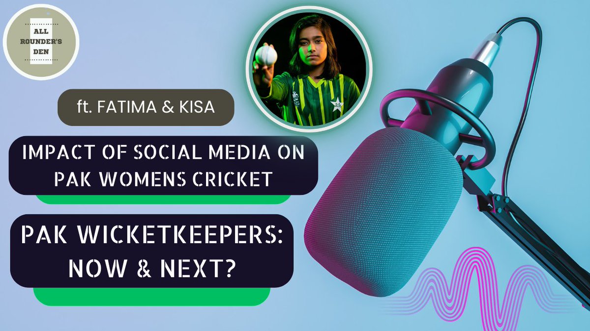 🔊It's time for ARD Womens Podcast
<a href="/kafff___/">kisa 🇵🇸</a> is joined by @sheenuuuufan aka CricSisters to chat over:
🏏Upsets in World Cricket #scovszim #Athapaththu
💥How CricSisters became a Reality?
🇵🇰Womens WKeepers : Now &amp; Next??

Click the Link👇 &amp; Enjoy the Chat
youtu.be/kLaX8LEFuss