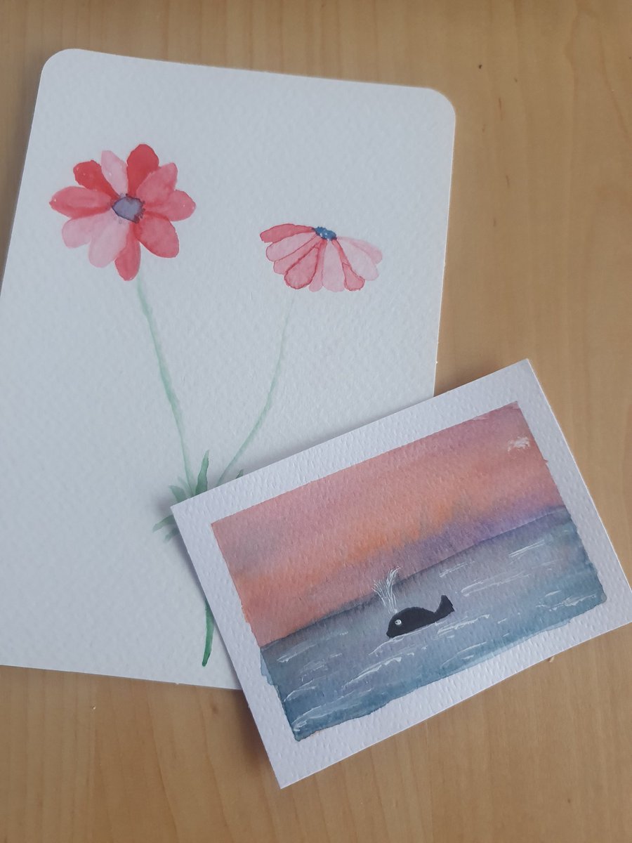 Diese tolle #ATC und Postkarte von <a href="/CaroLehrer/">Caro Lehrer </a> kam ebenfalls schon vor einiger Zeit an. Vielen Dank für den Tausch.
#ATCTausch #KleineKunstklasse