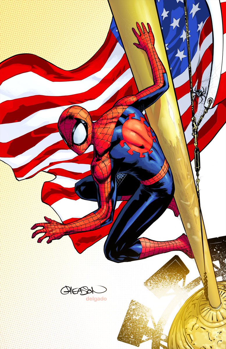 🎆🧨Happy 4th of July everyone! #independenceday #spiderman #marvel #patrickgleason #comics #flag