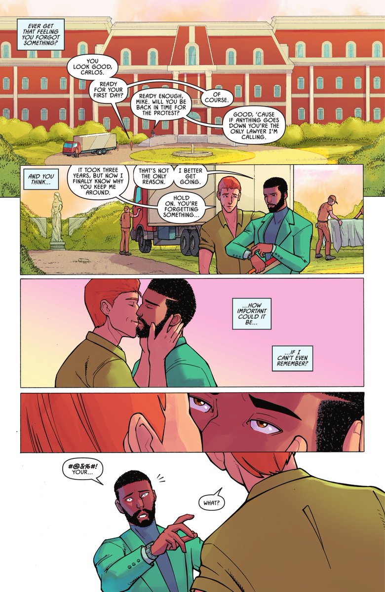 MaleLoveBR's tweet photo. Fade (Carlos Quiñones) and his boyfriend Mike in today's New Talent Showcase: The Milestone Initiative.

Carlos got his own story on the Milestone special. He was still trying to get used to his powers while losing Mike in several different realities.

#BloodSyndicate #Vapor https://t.co/ViNTetSO4D
