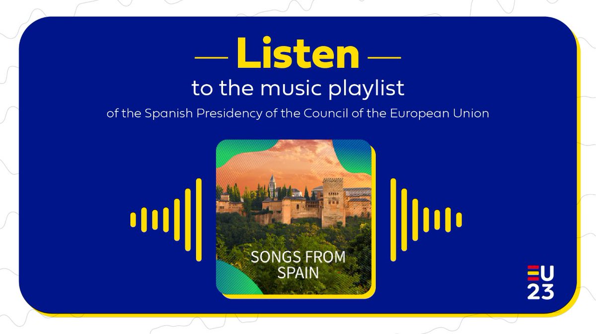 It is finally here! 

The playlist for #EU2023ES 

Esperamos que os guste 🎶🎶🎶

bit.ly/3JLggl4