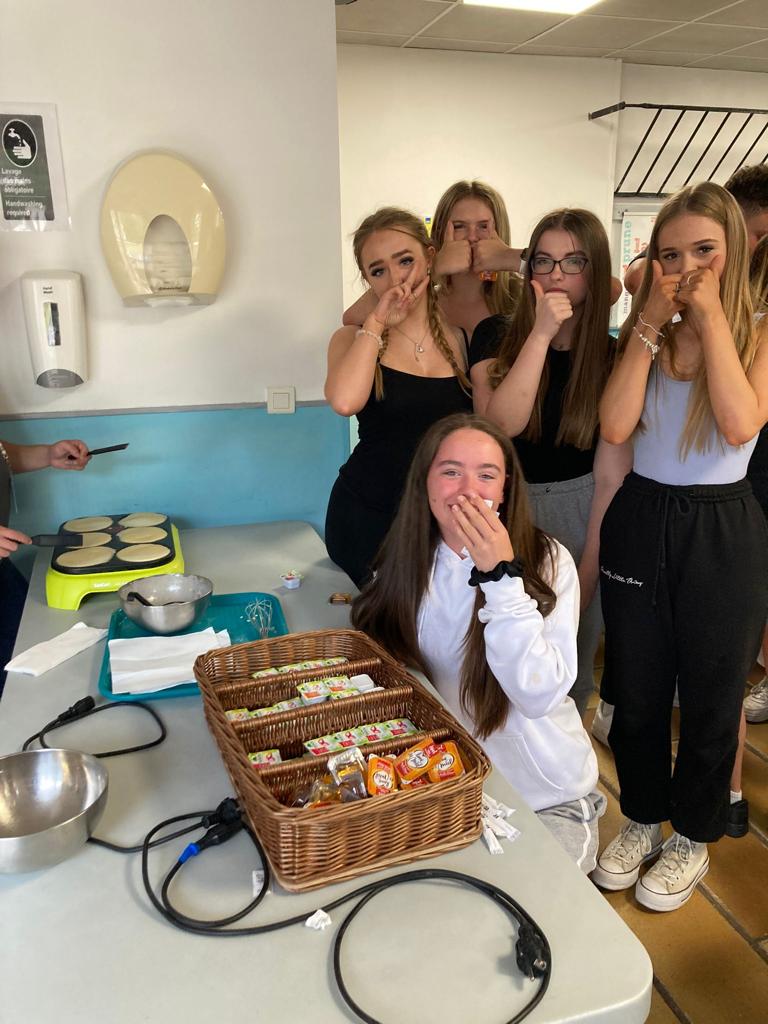 Day 1 completed! Everyone safe and sound in the chateau enjoying their crêpe making tonight.