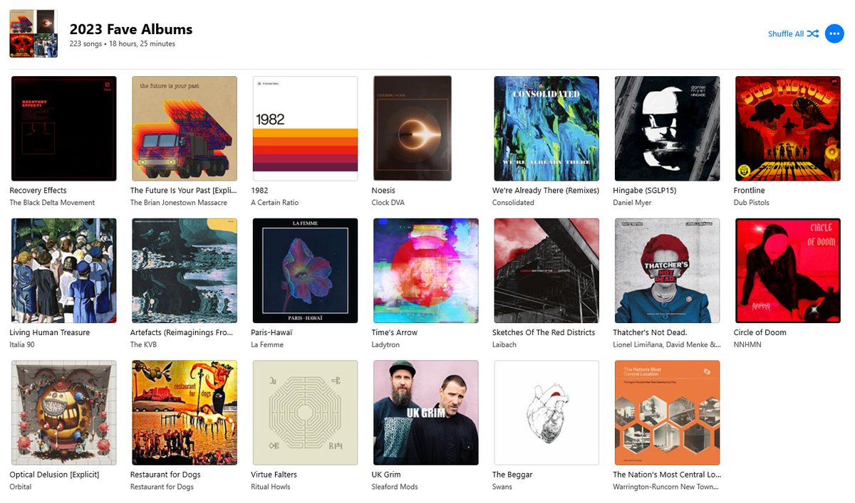 epidemic27's tweet image. Favourite #albumsof2023 so far. 18 of 20 in this playlist. #RestaurantForDogs and #ClockDVA not on Spotify.   open.spotify.com/playlist/7fNhw…
