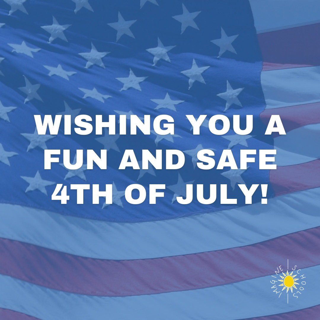 Happy Independence Day, Imagine Schools! We hope you have a fun and safe holiday! 🇺🇸 🎆⁠
.⁠
.⁠
.⁠
#WeAreImagine #ImagineSchools #happy4thofjuly #4thofjuly #independenceday #fourthofjuly