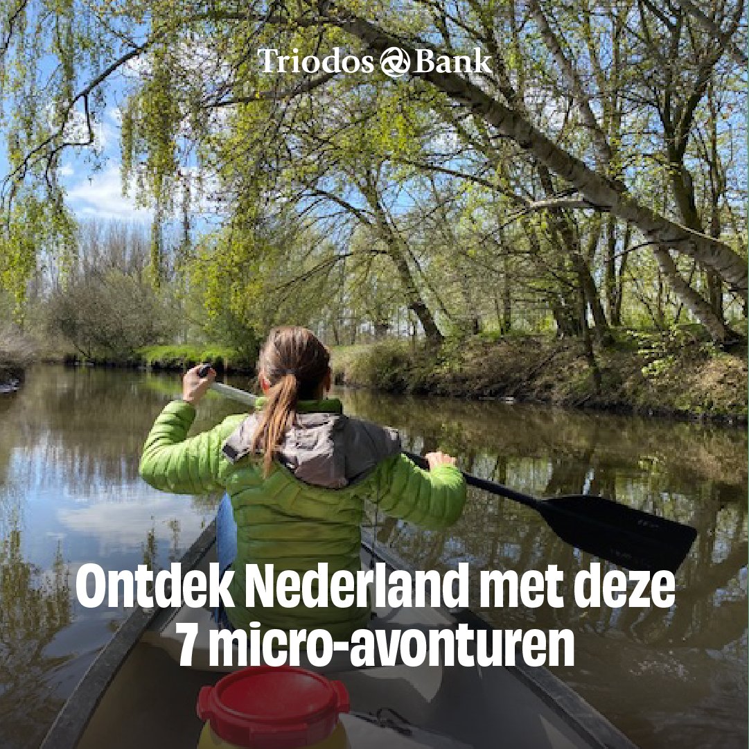 Triodos Bank (inactive) (@triodosnl) on Twitter photo Geen grote voetafdruk, wel een grote vakantievibe ☀️
Hoe kun je een vakantiegevoel ervaren zonder ver te reizen? Wij zetten 7 micro-avonturen in eigen land voor je op een rij 👉️ dekleurvangeld.nl/artikelen/2023… Geen grote voetafdruk, wel een grote vakantievibe ☀️
Hoe kun je een vakantiegevoel ervaren zonder ver te reizen? Wij zetten 7 micro-avonturen in eigen land voor je op een rij 👉️ dekleurvangeld.nl/artikelen/2023…