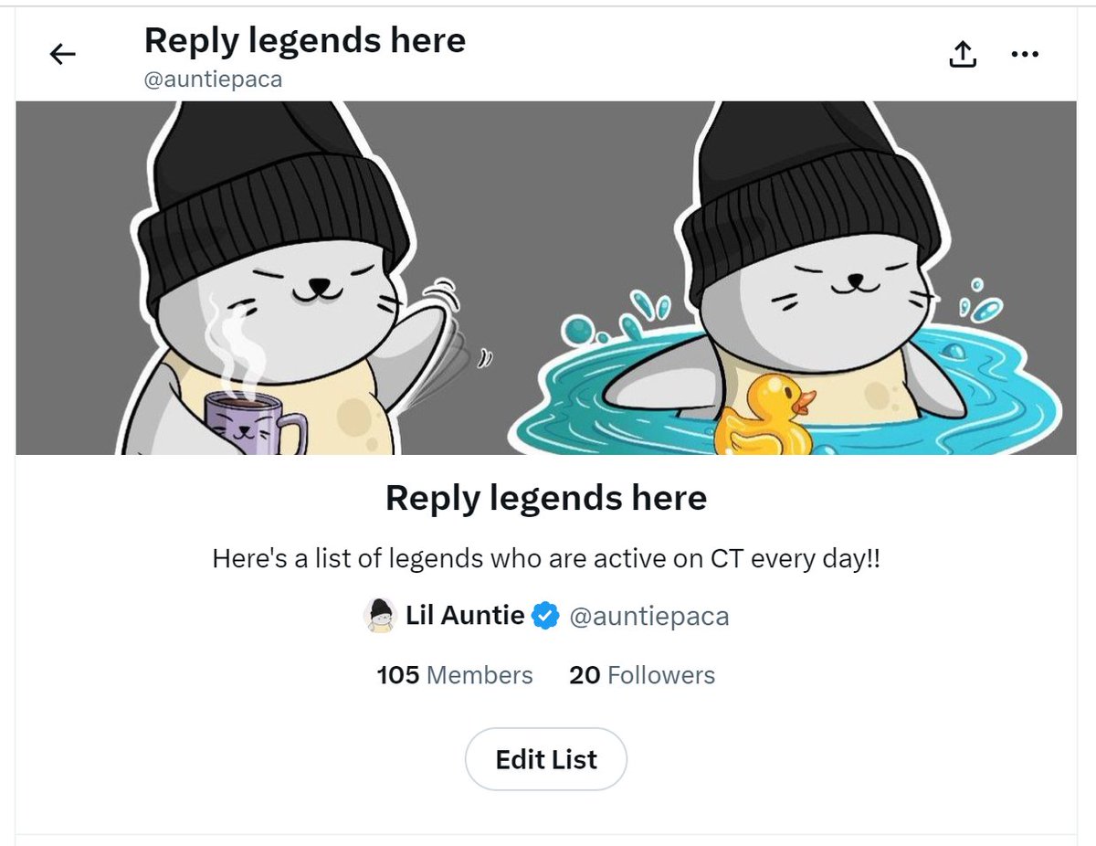 Hey frens, 

List limit reached, but I will build another one tmr!

Stay tuned and please kindly remind me if you've commented but are not yet added to the previous list.

I will add you guys first for the next one.

limit to 100 spots