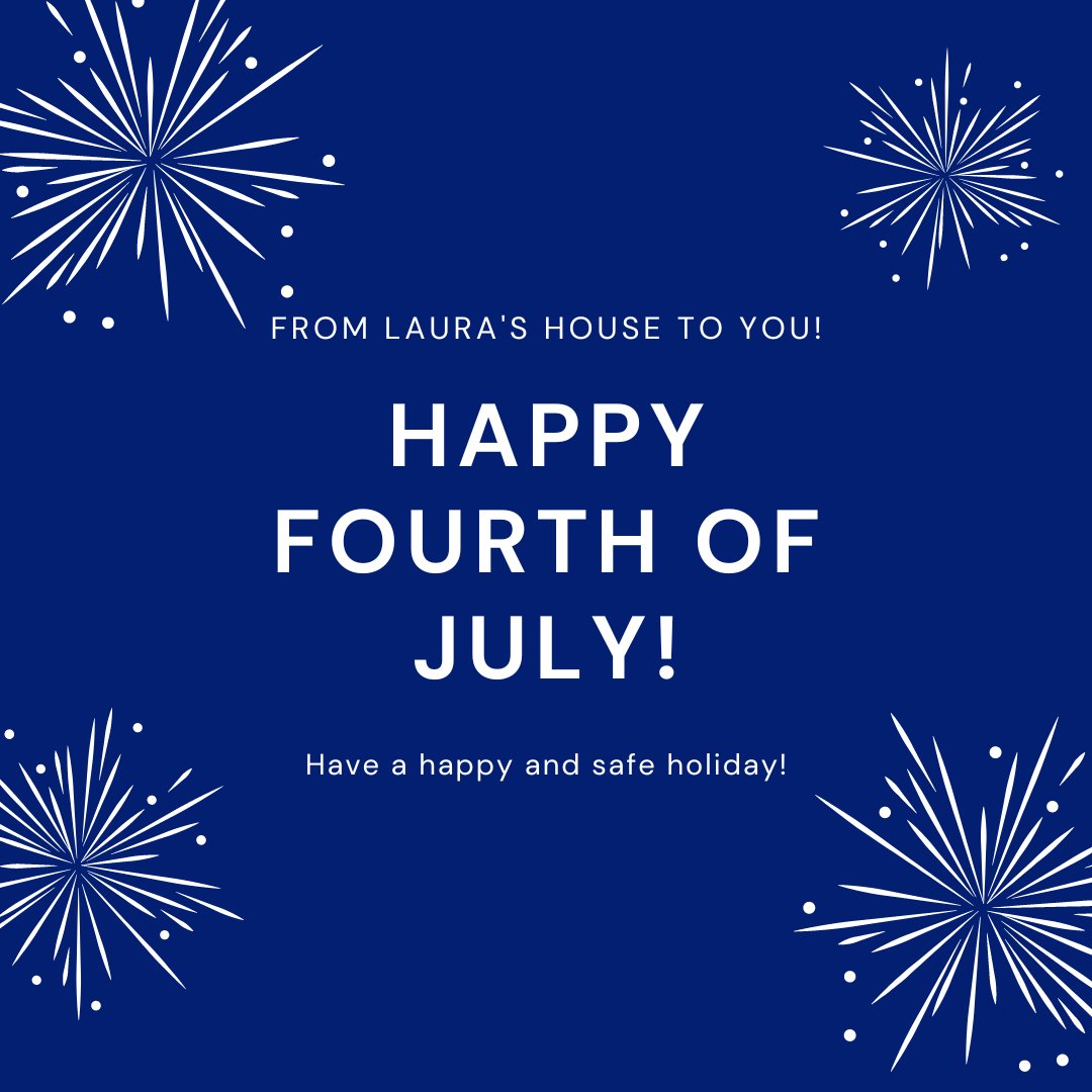 Lauras_House's tweet photo. Happy Fourth of July! Through parades, feasts, and fireworks, America commemorates its heroes and pays tributes to them. How will you be celebrating today? https://t.co/dLvH29cQZO
