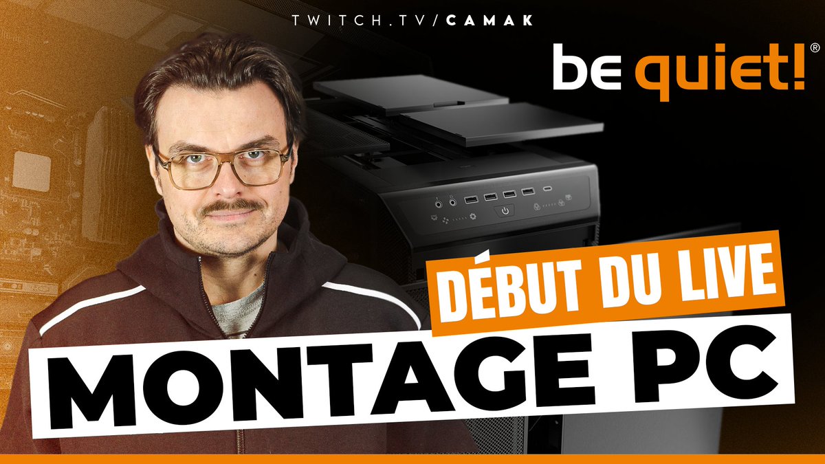 CaMaKStream's tweet photo. L'attaque du montage du nouveau PC avec @bequietFR c'est maintenant !!! Quelques surprises sur le live  #montagepcstream #ad 

https://t.co/YskcMPOQzS https://t.co/lA58SAaPRP