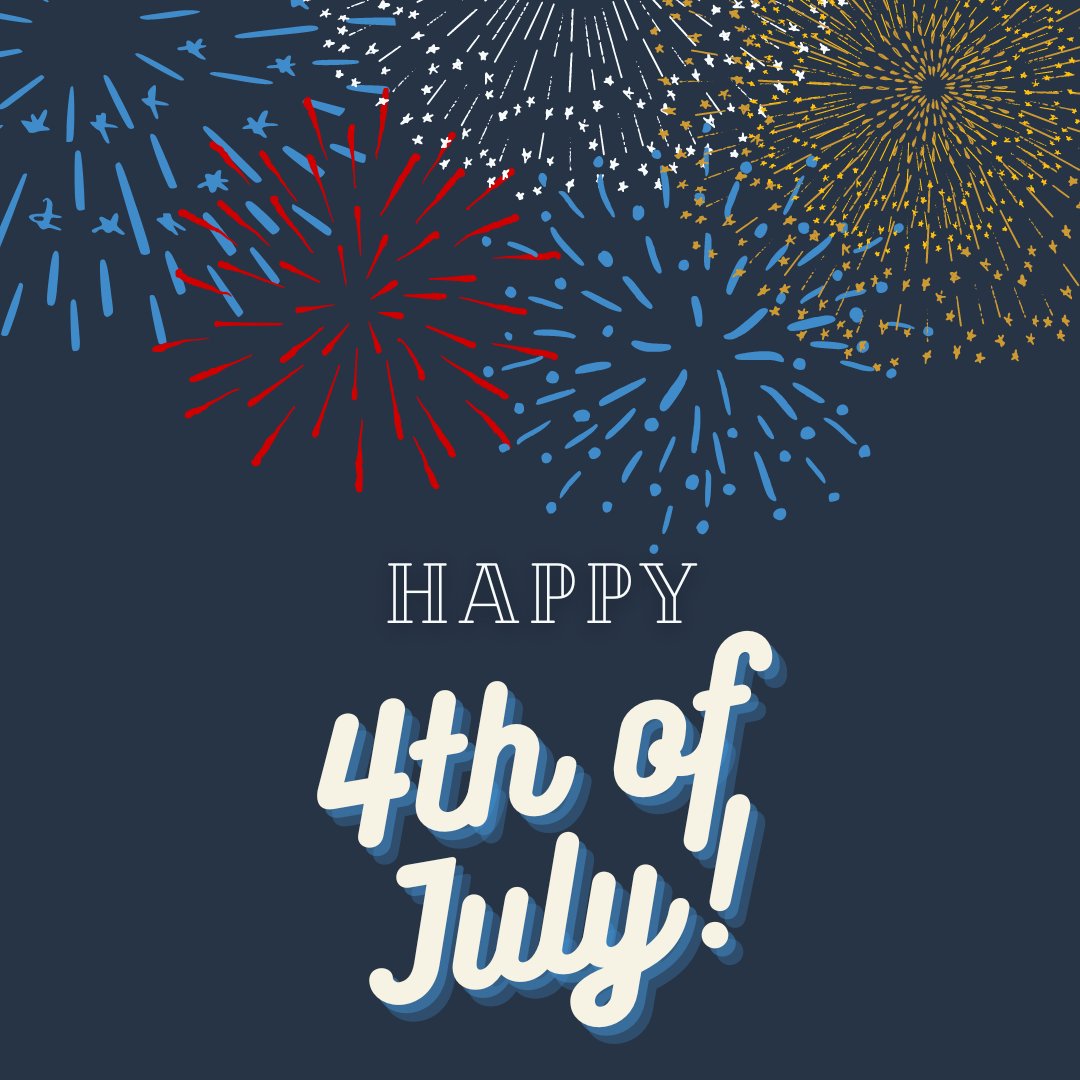 Happy Independence Day! Wishing everyone an enjoyable and safe holiday💙🇺🇸🎆