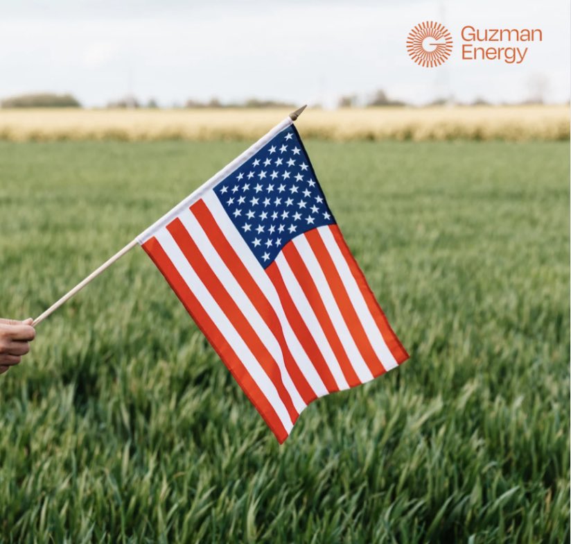 Happy 4th of July from Guzman Energy. We celebrate our freedom and the incredible spirit of our nation!  #IndependenceDay #4thofJuly
